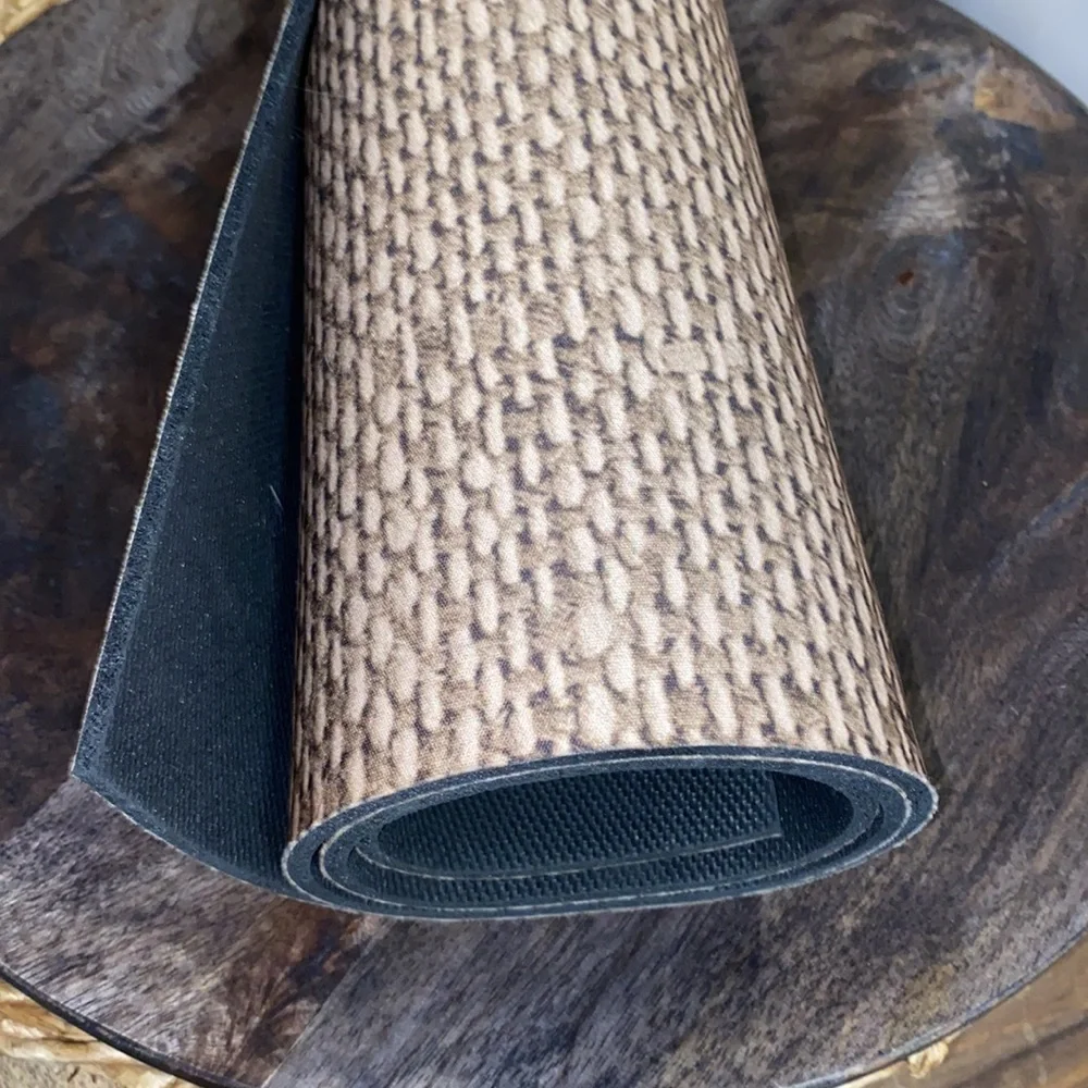 Textured Brown Door Mat